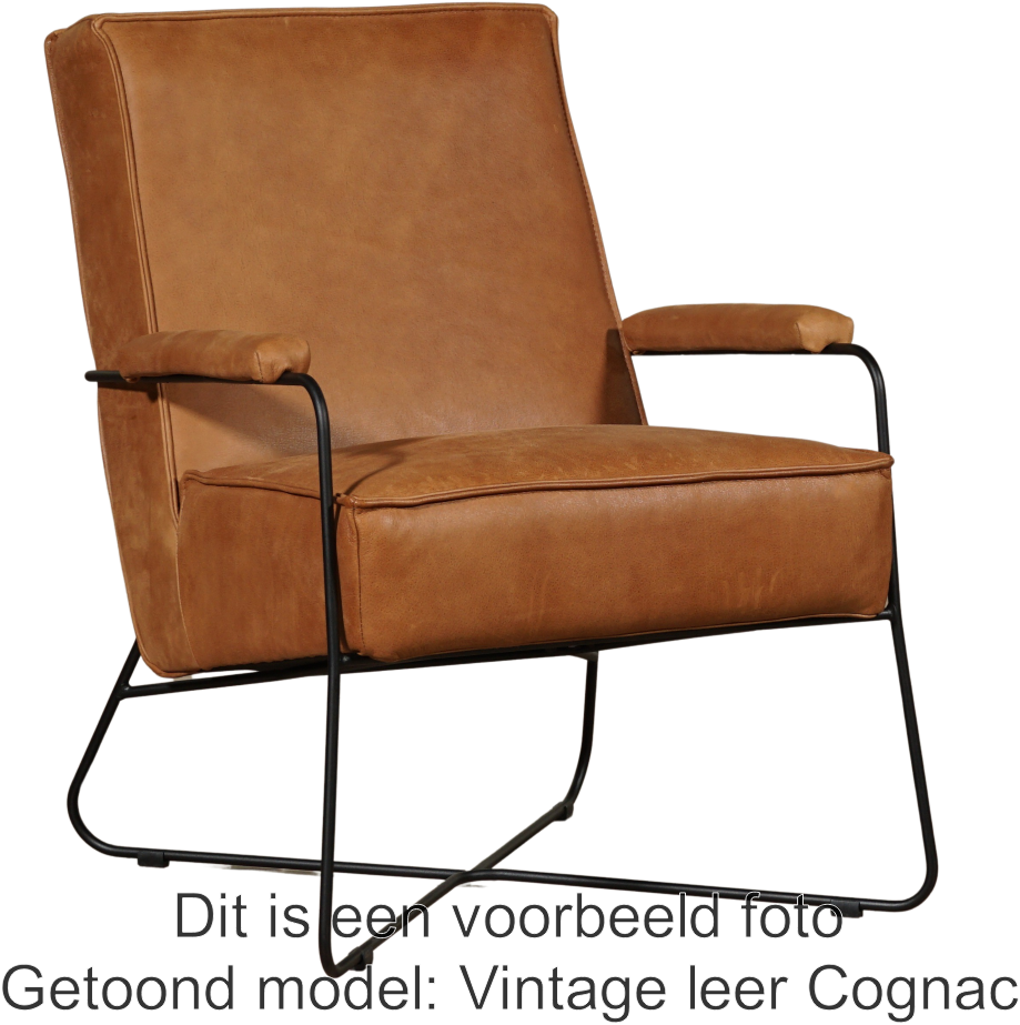 roze begroting Bezit Leren design fauteuil Hope - Vintage Leer Brown ShopX