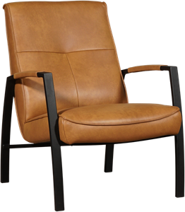 Leren fauteuil level 133 bruin, bruin leer, bruine stoel