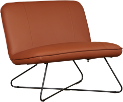 Leren Brede Design Fauteuil Smile Zonder Armleuning Toledo Leer Natur ShopX