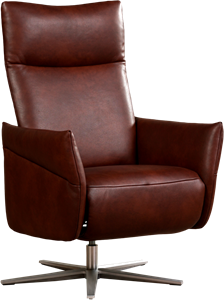 Leren relaxfauteuil ease 1776 bruin, bruin leer, bruine stoel