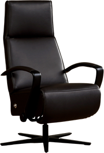 Leren relaxfauteuil idol 955 bruin, bruin leer, bruine stoel