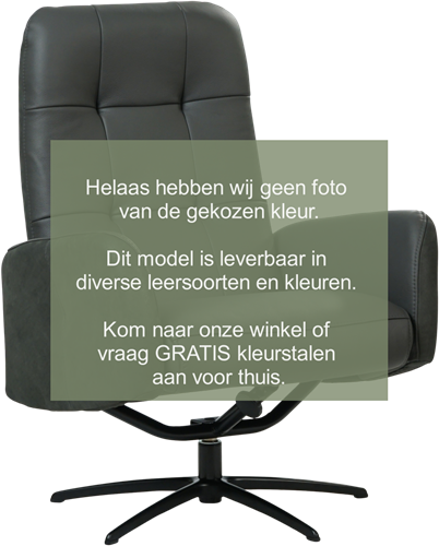 Leren draaifauteuil Pulse - met verstelbare rugleuning - Hermes Cream (crème)