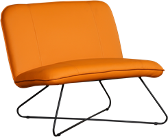 Leren Brede Design Fauteuil Smile Zonder Armleuning Toledo Leer